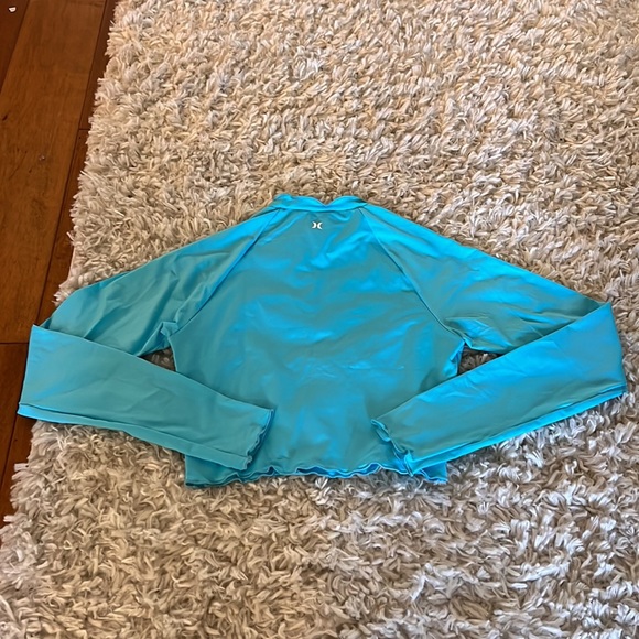 LoveShackFancy Blue Rhinestone Heart Rashguard Size Small - Picture 4 of 4